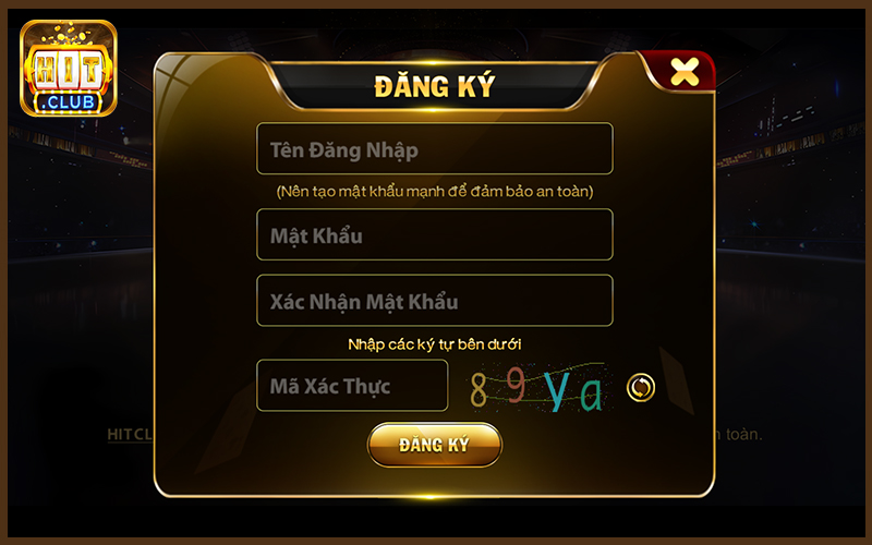 Đăng ký HitClub với quy trình đơn giản vài giây